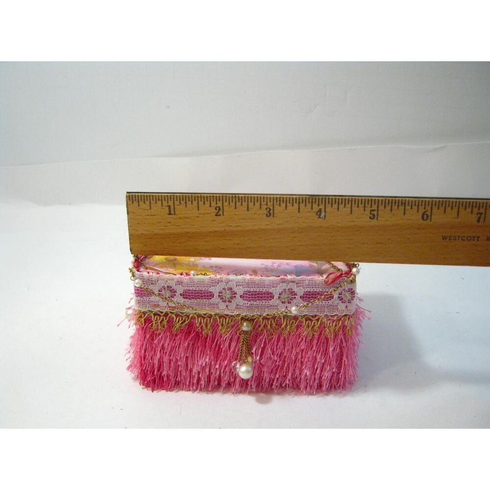 Handcrafted Keepsake Trinket Box for Mementos Desk Items w/ Journal Potpourri - Picture 7 of 10